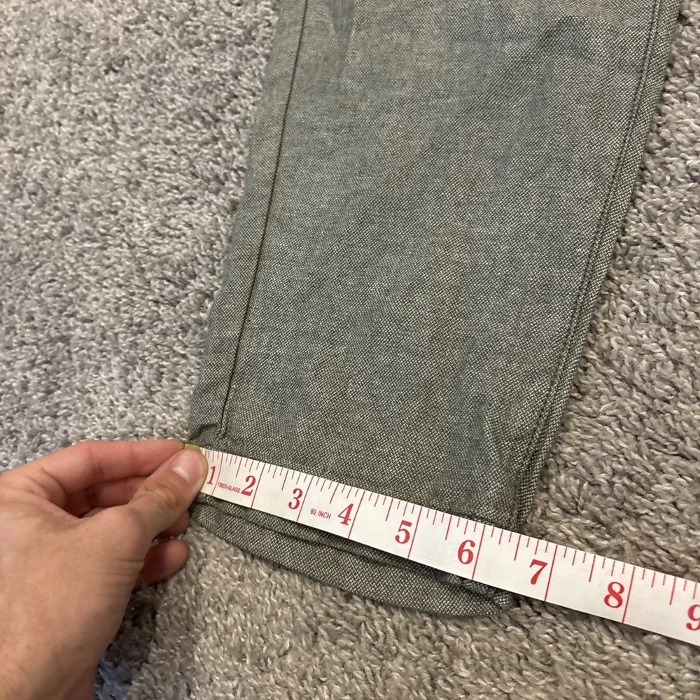 Banana Republic Pants Men's 33x30 Green Linen Blend Athletic Tapered Fit READ*